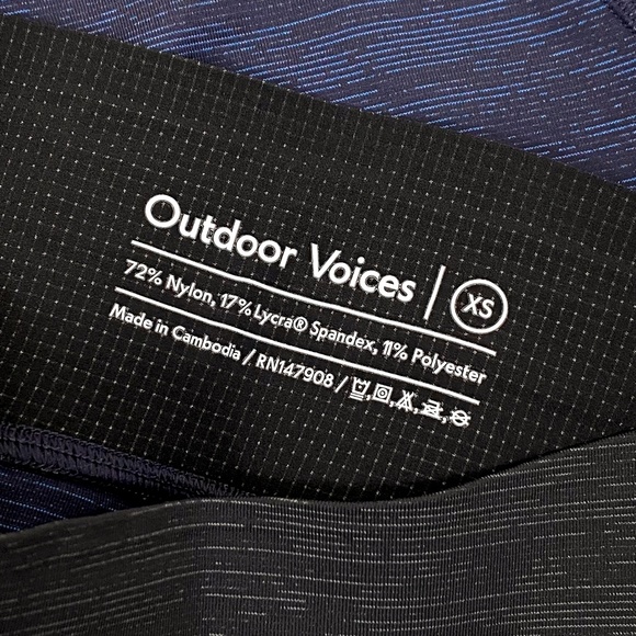 Outdoor Voices Tech Sweat 7/8 Two Tone Leggings Size XS - Picture 8 of 8